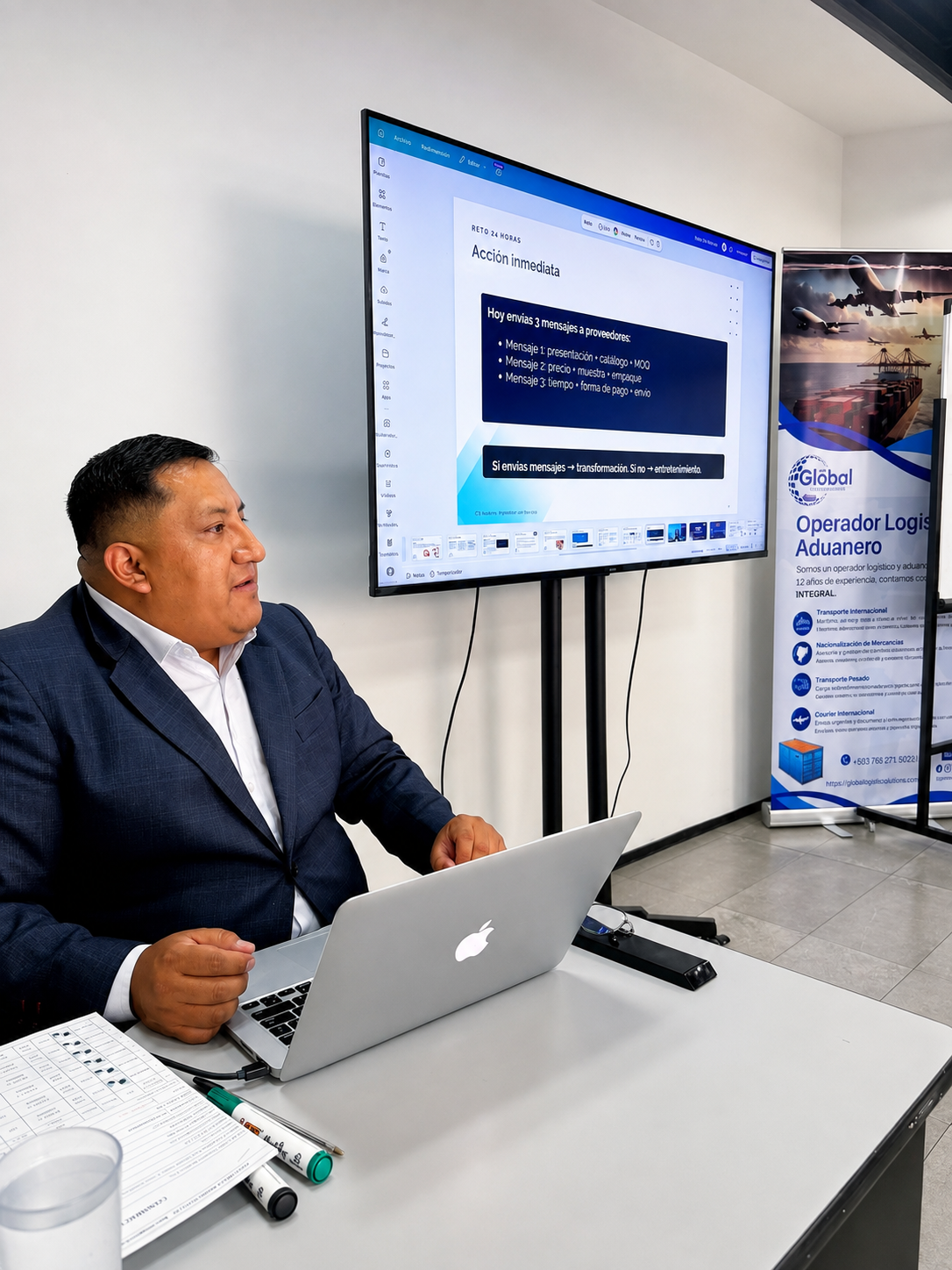 Trabajo con herramientas durante el programa